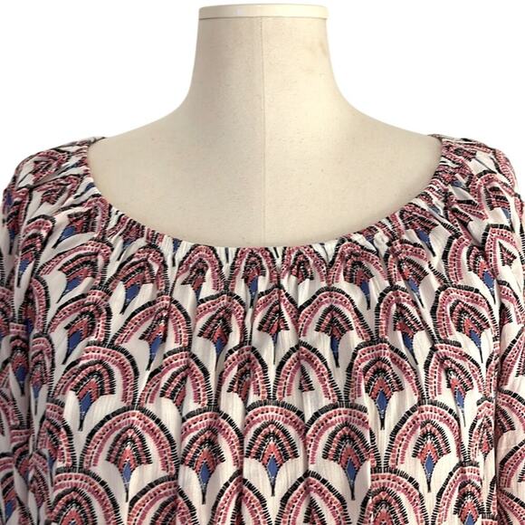 “Fever” Women's Ruffle Sleeve Boho Peasant Top Poet Blouse | Size M - Picture 2 of 9